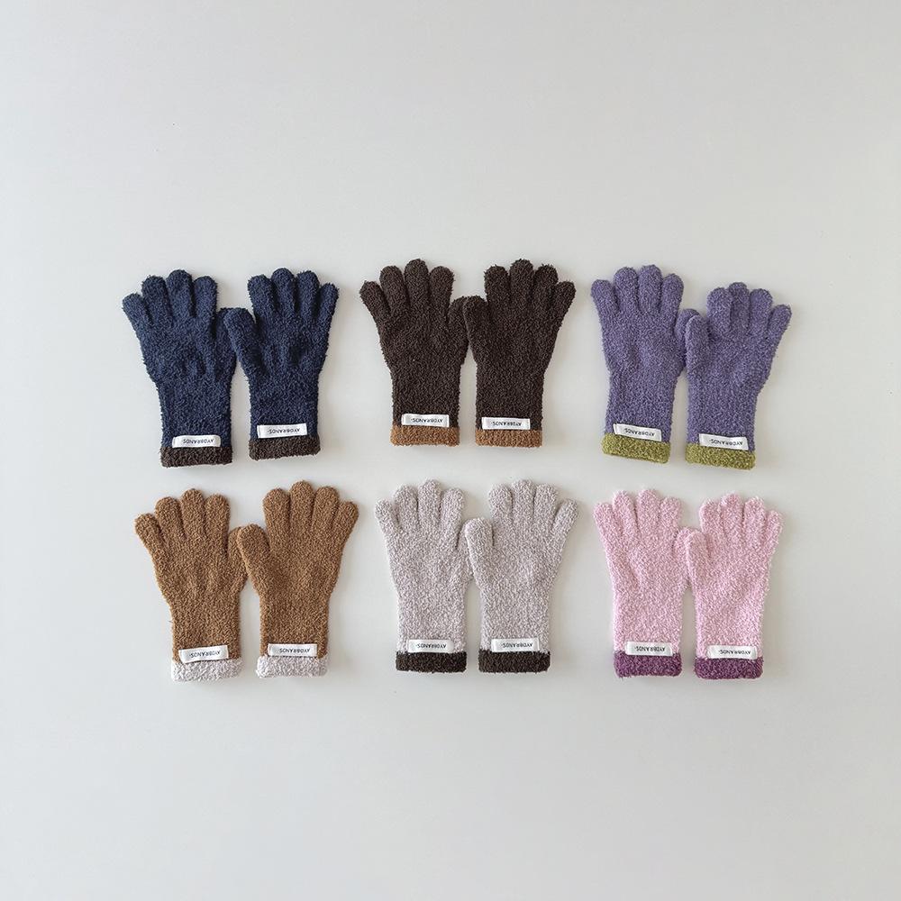 Kinderhandschuhe Fünffingerhandschuhe für Jungen und Mädchen im Herbst und Winter Warme und kältefeste Handschuhe für Babys mit getrennten Fingern