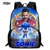 Sonic Schoolbag Large Capacity Multi-Function Spine Protection To Reduce The Burden Of Student Party Essential Comfortable Schoolbag
