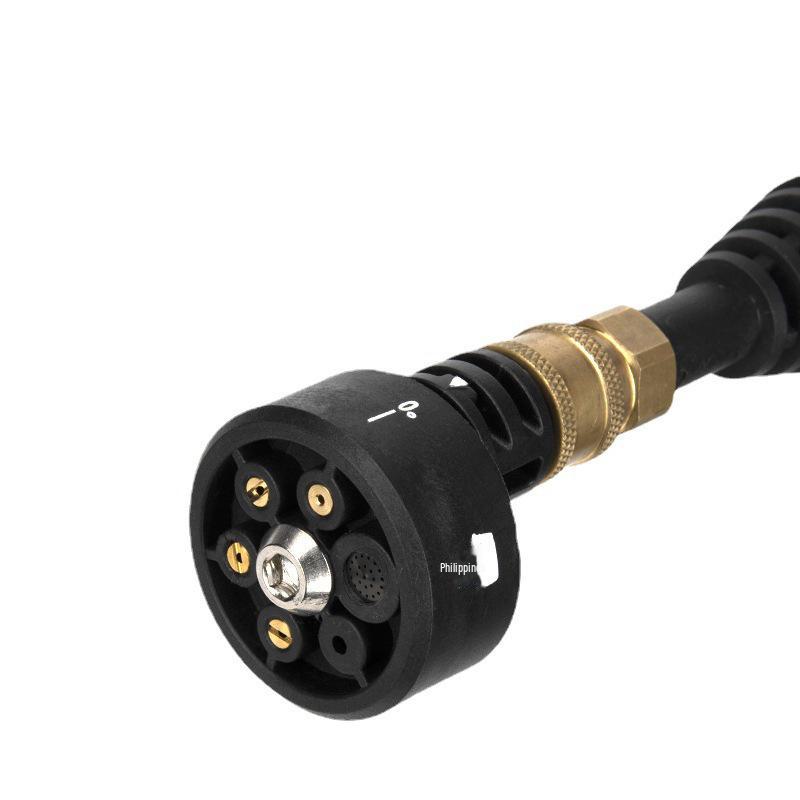 Wireless Portable High Pressure Car Washer with Lithium Battery and 6-in-1 Multifunctional Nozzle.