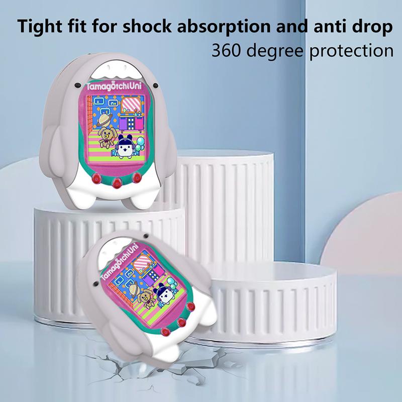 Silicone Case For Tamagotchi Uni 2023 Interactive Virtual Pet Toy Protective Cover Kawaii Case With Lanyard For Tamagotchi Uni