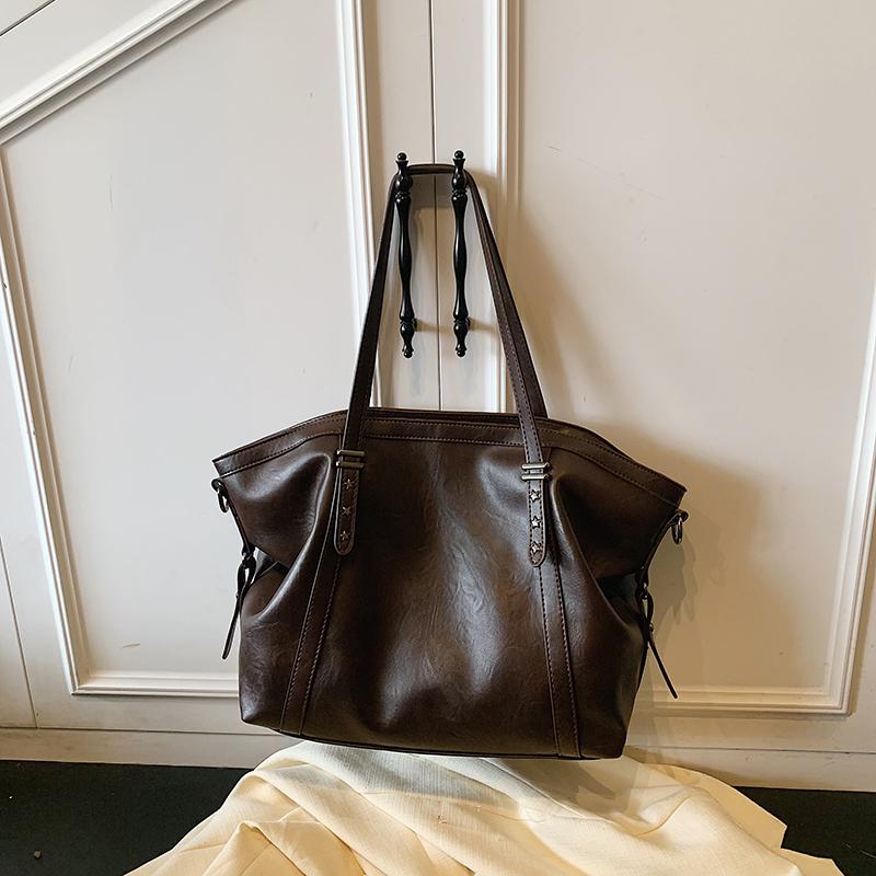 Large Capacity Faux Leather Tote Bag Women Shoulder Bag Everyday Use Work and Casual Bag