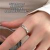 Metal irregular bow ring cold wind open index finger ring personalized simple ring