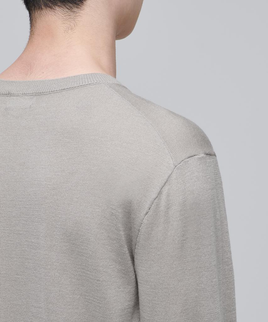 MUSINSA STANDARD Merino Wool Blend High Gauge Crew Neck Knit [Mushroom]
