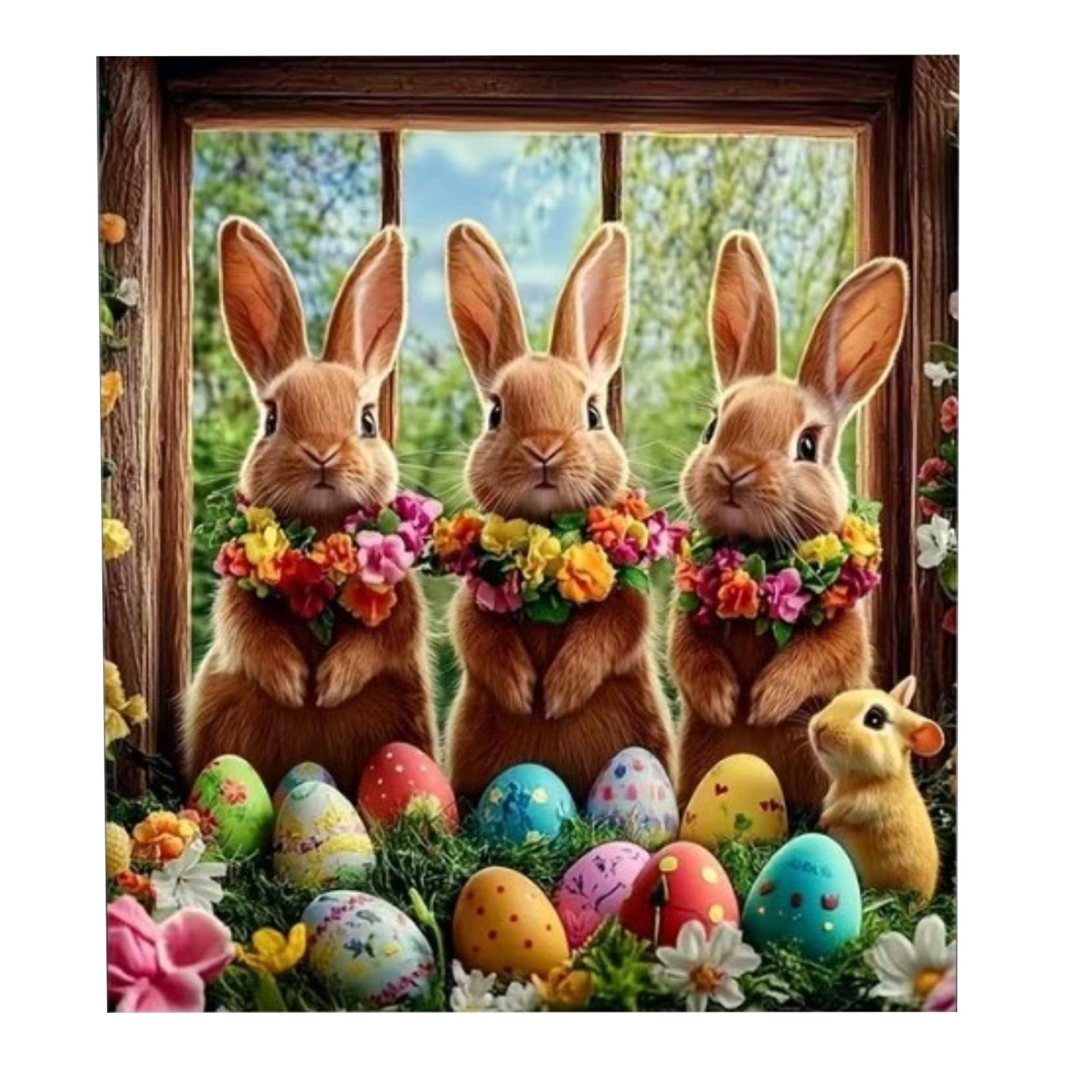 

Декор к Пасхе с кроликами, печкой, стиральной машиной, посудомоечной машиной, холодильником - наклейки One Size