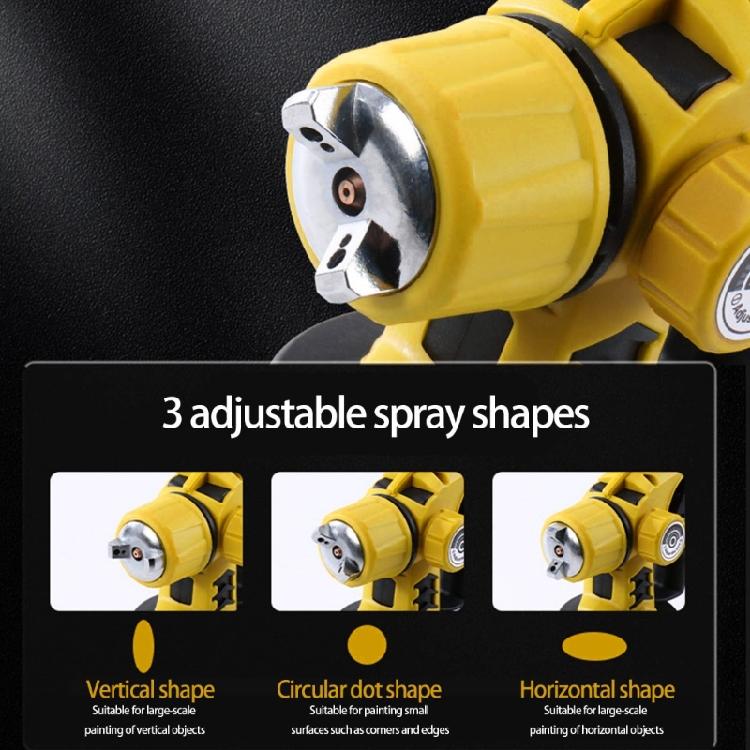 650W Cordless Electric Sprayer Guns High Power HVLP Paint Sprayer Auto Furniture Steel Coating Airbrush 1400mL Capacity