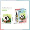 Creative Animal Building Blocks Cute Panda Koala Tiger Rabbit Chicken Model Bricks Children's DIY Toy Birthday Gift