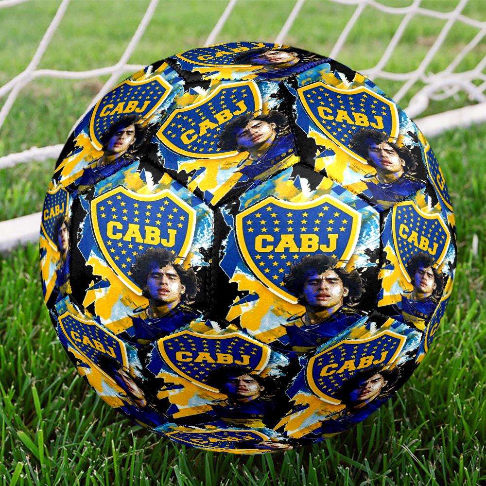 Boca Football Club Printed Size 5 Soccer Balls, High-Quality, Anti-Slip, Protective Football, A Unique Gift , Birthdays, Christmas Gifts