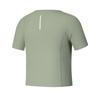 Fila Fitness Leichtathletik Lässig Mode Bequem Schlanke Passform Kurzarm T-Shirt Damen Oberteile Grau Armeegrün A11W531113F-KK