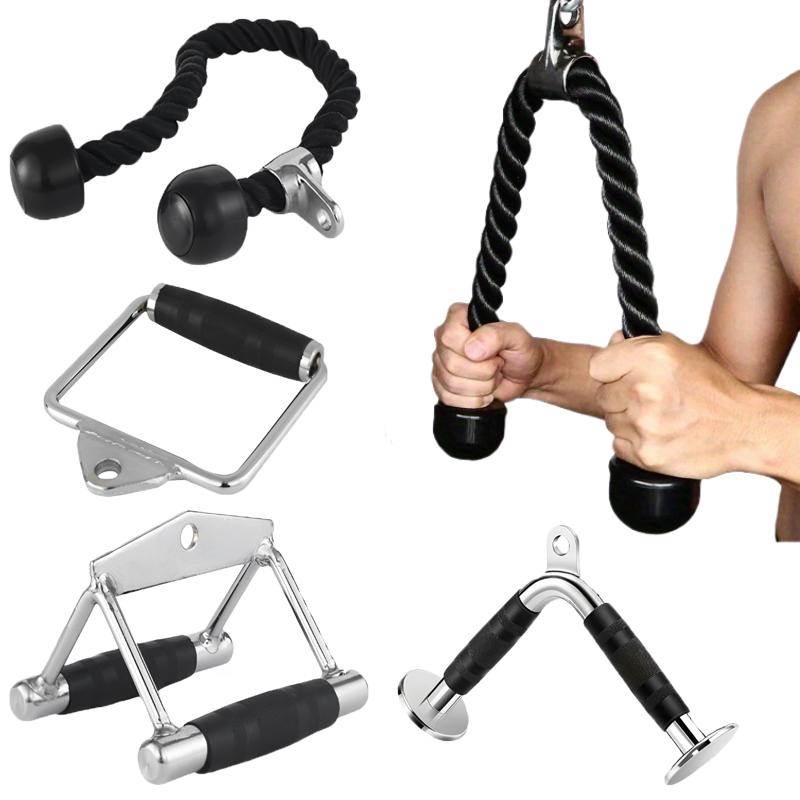 Double Head Pull Rope Gym Equipment for Biceps Triceps Training with Gantry Frame and Lower Press Handle for Muscle Building