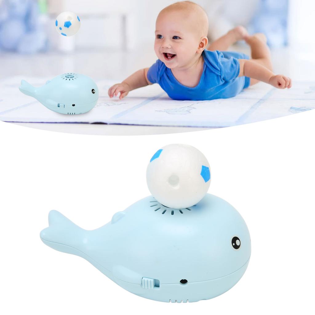 Whale Floating   Toy Cartoon   USB   Bladeless Safe   Electric Blowing Floating   Toy for Baby