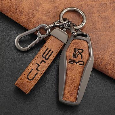Compatible Key Cover for 2022 BYD Han DM-i EV Genesis Edition - Metal Shell Buckle