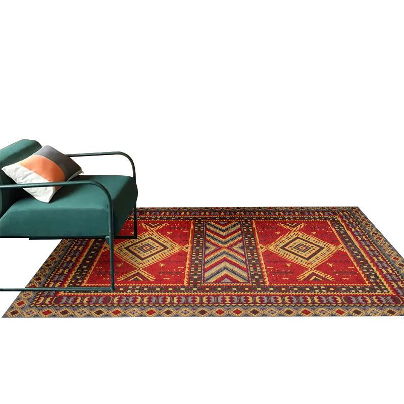 Modern Trendy Bohemian Living Room Rug, Teenage Aesthetic Room Decor Furry Large Rug, Kitchen Bathroom Non-slip Floor Mat