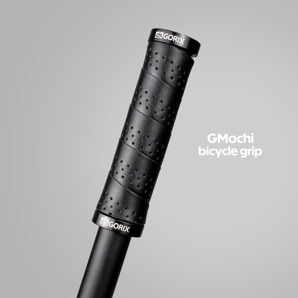 GORIX Bicycle Cross Cylindrical and Round Stylish EVA Bar Black Double Shock Cycle Bicycle Grips for MTB and Mini Velo Grips, Bike, Grips, Tape,