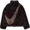 Womens Oversized Swoosh Logo Jacket (Asia Sizing) Velvet Brown Women Streetwear DO3792-220