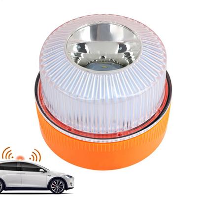 V16 Strobe Warning Light Double Color LED Beacon with Magnetic Base Rechargeable Emergency Light for Vehicle Car Traffic Safety