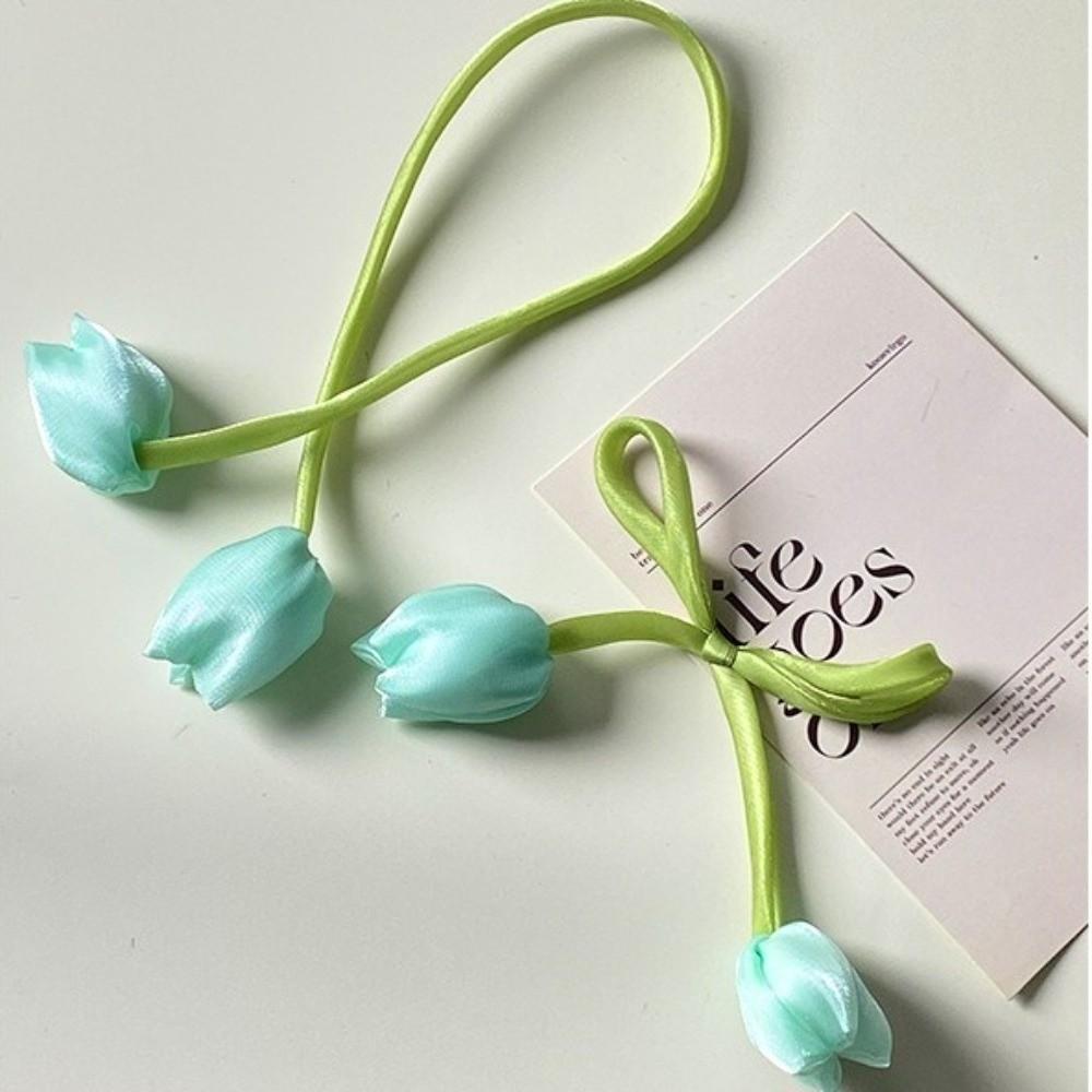 5Pcs DIY Tulip Lace-up Straps Sweet Curtains Tie Rope Fashion Hair Cord Accessories  Cake