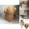 Peluche ours en peluche parlant mignon 35 cm de hauteur Rechargeable Visage timide Fonctionne sur piles
