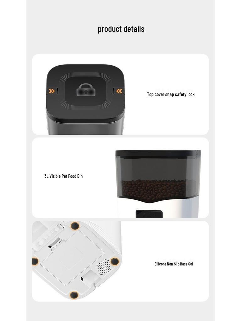 Automatic Cat Feeder: Smart Timed Food Dispenser Bowl