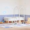 Vidaxl Children's Bed Canopy, White, 118X70X176.5 Cm, Pine