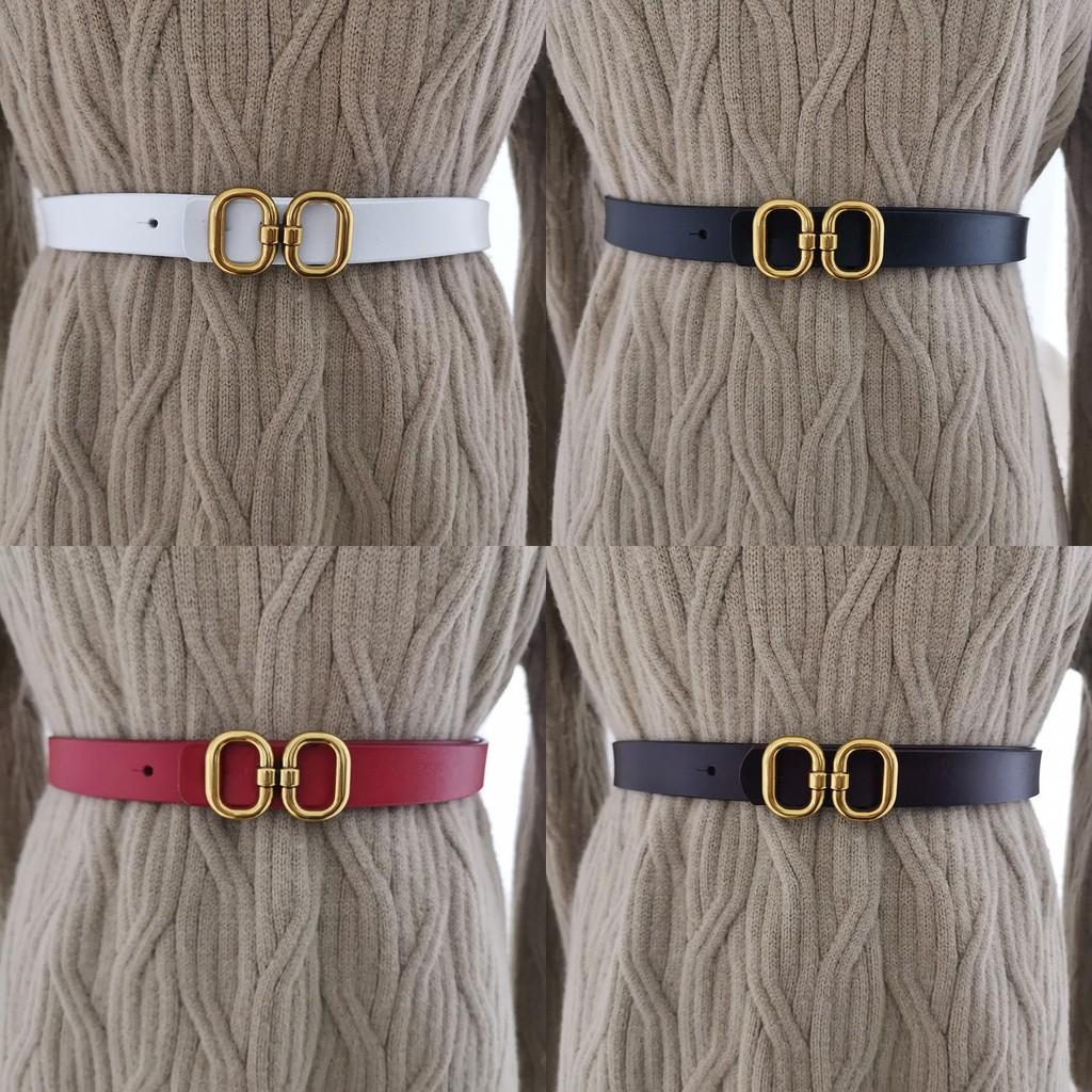 Elegant Leather Waist Belt For Women With Polished Finish And Adjustable Fit For Daily Use