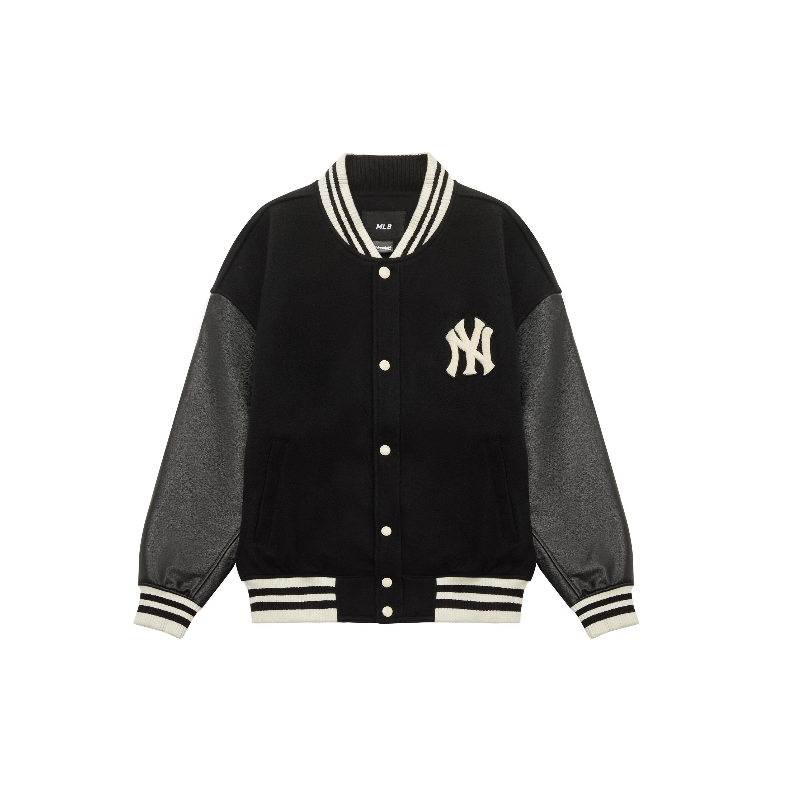 

New MLB Baseball Jacket Unisex Black 3AJPV0634-50BKS S