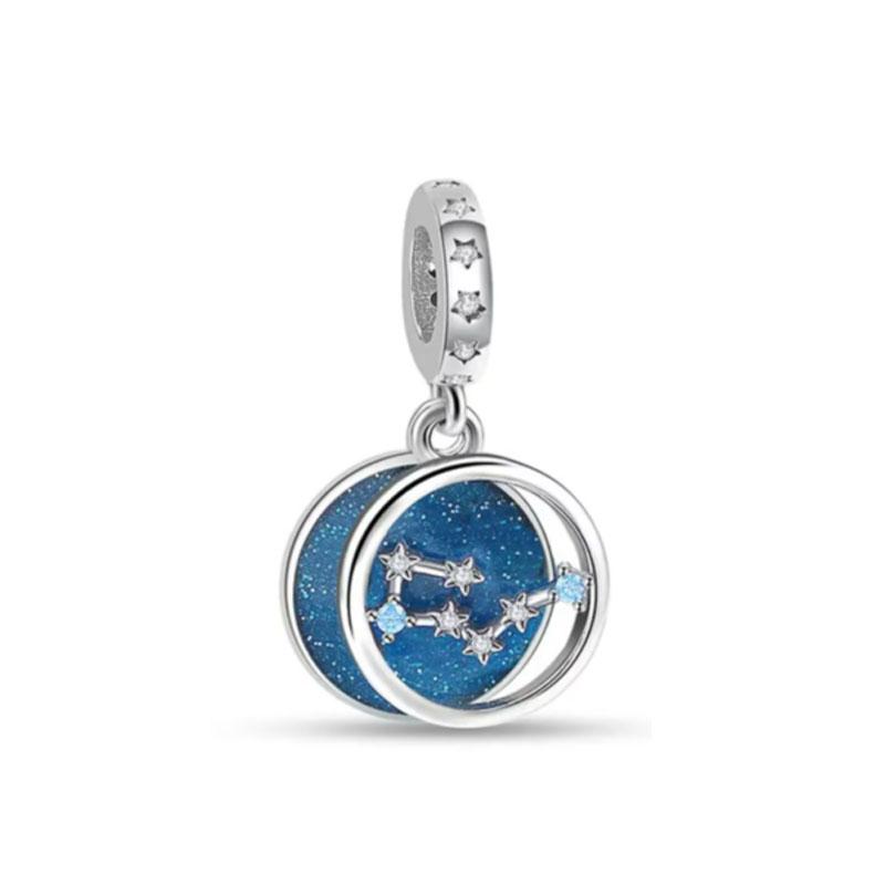 Cute Latest Pendant Copper Craft Letter Twelve Constellations Pendant Original Bracelet Women'S Jewelry Present
