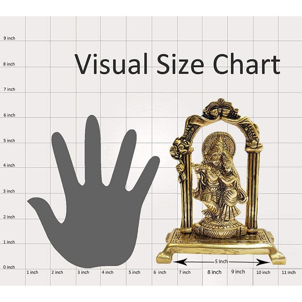 Krishna Idol Sculpture Statue Figurine Decorative Showpiece for Janmashtami Home Decoration Temple and Gift (Size 7 X 5 Inches) (5 Pieces)