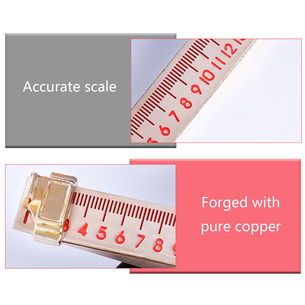 Vernier Feeler Gauge 1-15mm House Engineering Inspection Flatness Measuring Tool 0.2mm/0.5mm Wedge Shaped Feeler Gauge