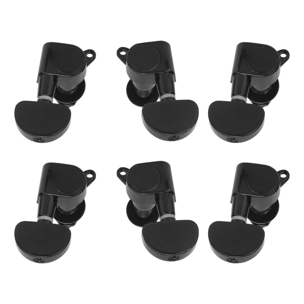 6Pcs Guitar String Tuning Peg Metal 3 Left 3 Right Sealed Tuner Key Machine Head Set Kit