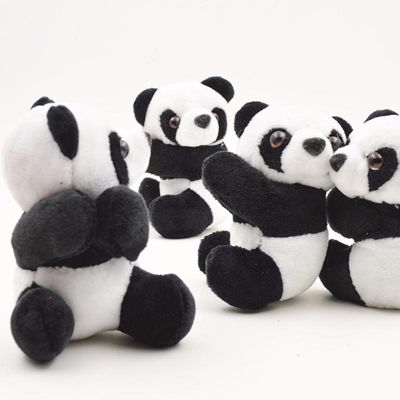 Panda Plush Doll 10cm Panda Clip Animal Funny Toy Plush Bookmark