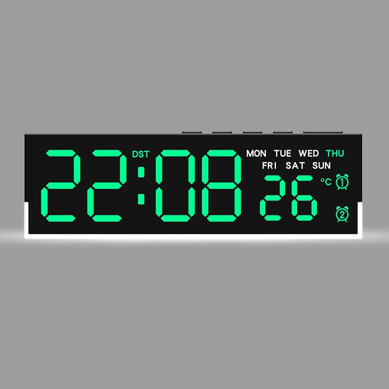 Modern Minimalist Led Alarm Clock With Temperature Display And Night Light For Bedroom Decor