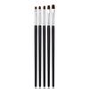 Set of 5 Black Handle Nail Art Brushes for French Gel Nails