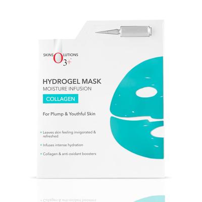 O3+ Kolajen Hidrojel Yüz Maskesi 50g+2ml Nemli, Sıkı, Aydınlık & Dolgun Cilt için Spa Bakımı