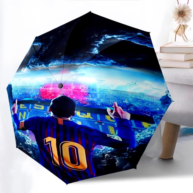 Lionel Messi: Ombrello pieghevole Campo Leggenda Ombrello 8 stecche parapioggia leggero Ombrello da sole