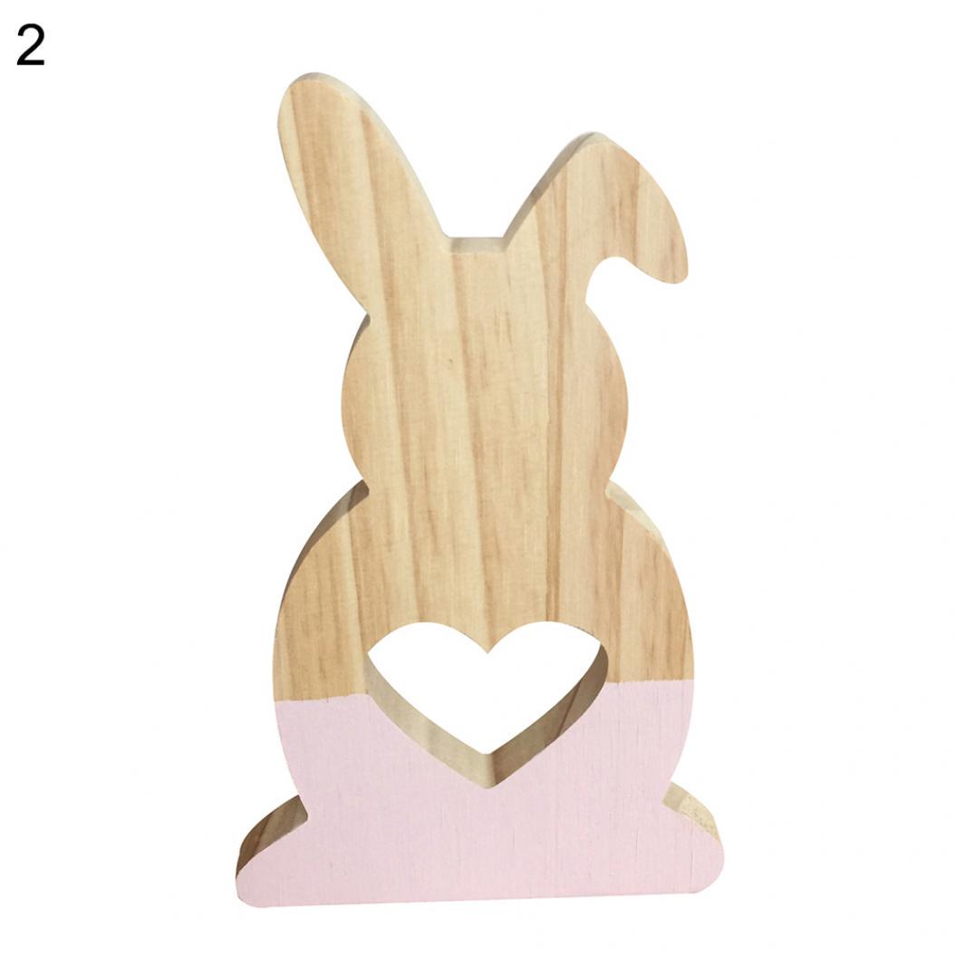 

Сосновое дерево кролик полые звезды сердце украшения дома Настольный Крытый орнамент