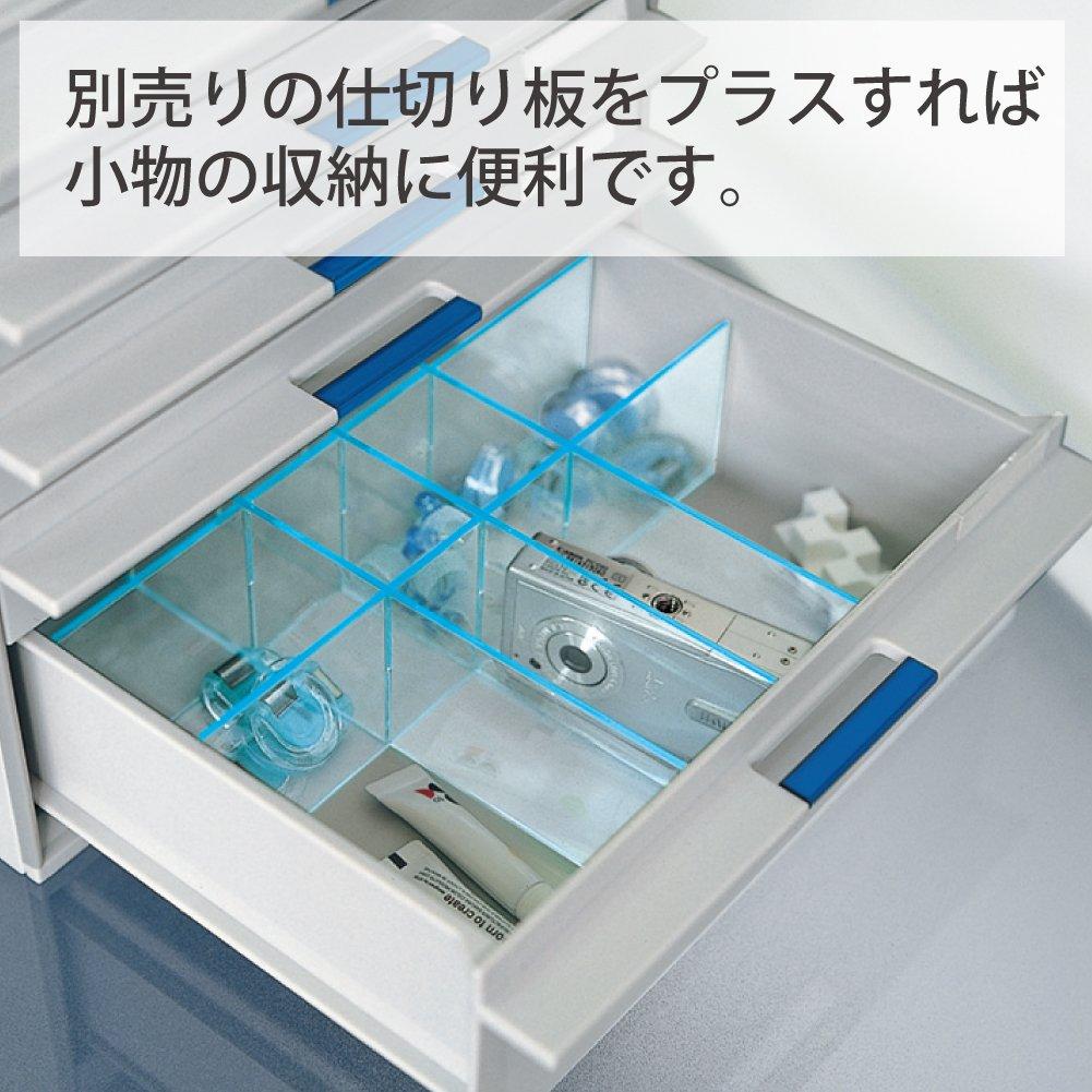 Kokuyo Letter Case, Clear Drawer, A4, 2 Deep Drawers, LC-UNT202M
