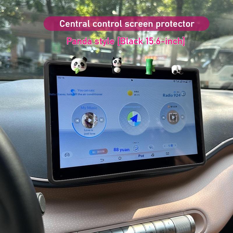 For BYD Han Qin Tang Song Haiou Seal Yuan Plus Car Silicone Screen Protector Frame Navigation Screen Anti-bump Protective Case