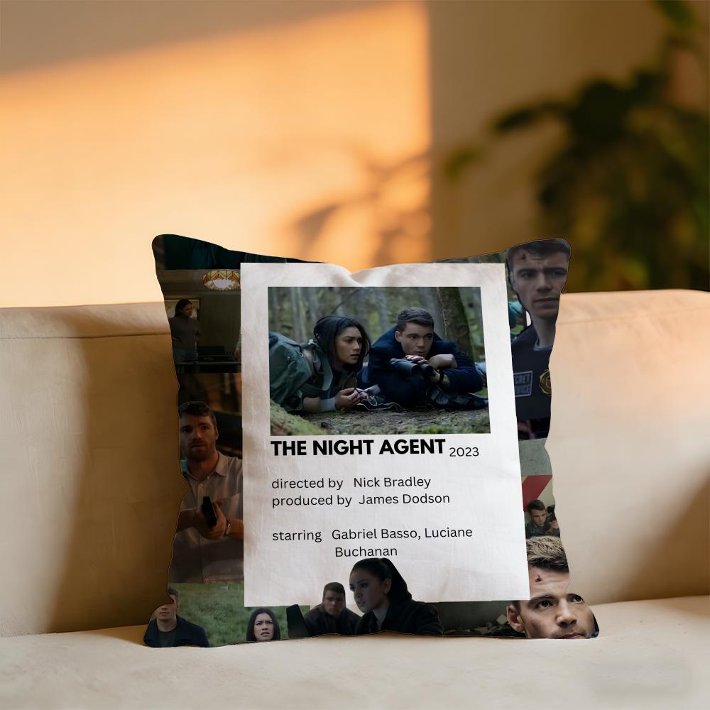 

The Night Agent Cushion Cover Cozy Velvet Throw PillowSoft Warm Cushion For Sofa Bed 30x30 cm