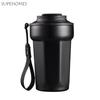 Durable Stainless Steel Eight-Angle Coffee Cup Large Capacity Portable Thermal Cup with Lid Vacuum Insulated Cup Hot Cold Drinks
