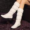 Women's Snow Boots Are a Must In Winter. Warm and Comfortable Plush Casual Low-heeled Mid-tube Boots