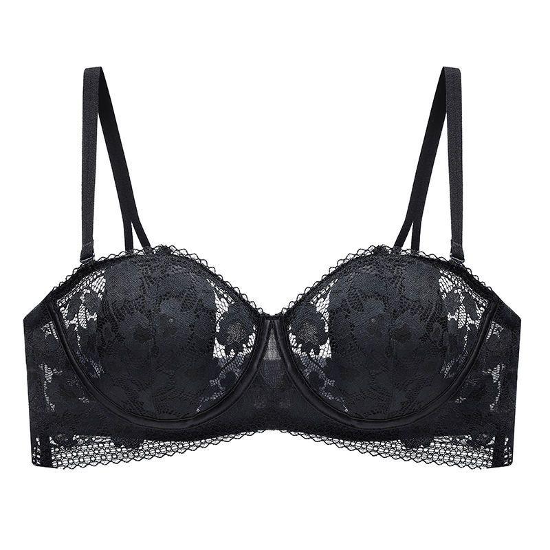 Strapless Non-slip Ultra-thin Model Gathered Summer Bra