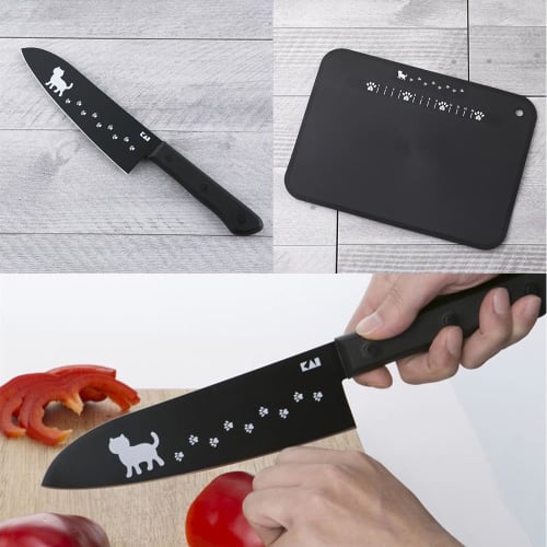 Kai Brand Nyammy Starter Cooking Utensil Set 10 Piece Set Living Alone New Life Frying Pan Pot Knife Cutting Board Colander Bowl Chopsticks Ladle Turn