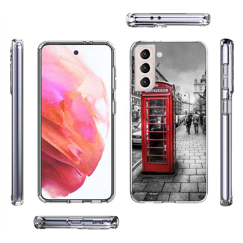 london Bus England Telephone Phone Case For Samsung A17 A56 A36 A26 A16 A55 A35 A25 A15 A05S Galaxy A71 A51 A41 A31 A21S A70 A50