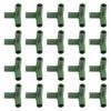 11mm Green Plastic Frame Connectors for Reliable Garden Support 20 Pcs
