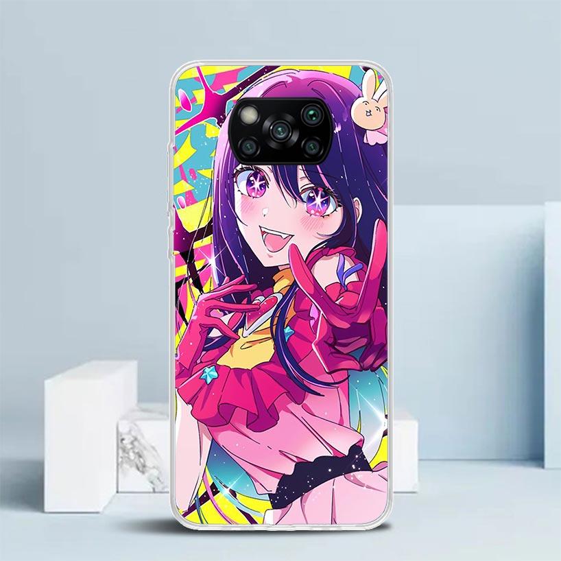 Japan Anime Oshi No Ko Handyhülle Für Xiaomi Poco F7 Ultra X5 X6 X7 Pro M7 Redmi 15C 15 13C 13 12C 12 10C 10 10A 9 9C 9A 9T Hülle