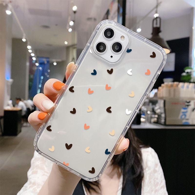

Clear Soft TPU Phone Cases For iPhone 15 Case iPhone 11 14 12 13 Pro Max X XR XS 6 7 8 Plus SE Cover Love Heart Fundas For iPhone 12-12 Pro