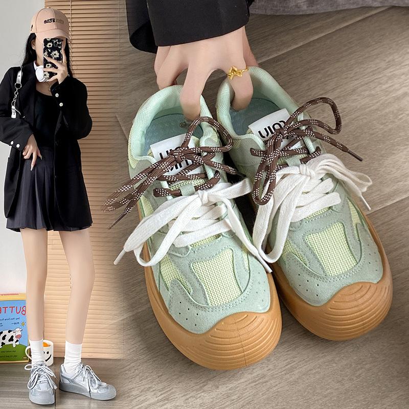 Ny modetrend Sommar Dam Sneakers Bekväma Board Shoes Mesh Ballerinaskor Andningsbara Utomhus Casual Platåskor