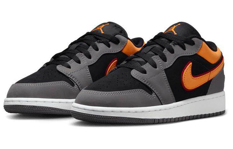Jordan 1 Low SE Light Graphite Vivid Orange GS FN7671-008