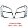 Car Upgrade ABS Chrome Car Accessories Plated Head Lamp Cover Trim Paste Style For ISUZU DMAX D-MAX 2003 2004 2005 2006