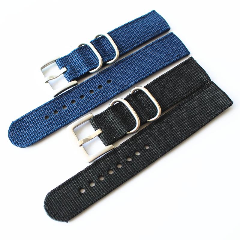 MERJUST 18MM 20MM 22MM 24MM Brown Blue Green Black Simplicity Nylon Watch Band Strap For Military Watch Wristband Bracelet
